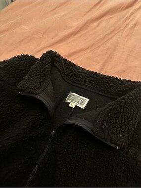 Cav Empt Black Sherpa Zip-Up Cardigan